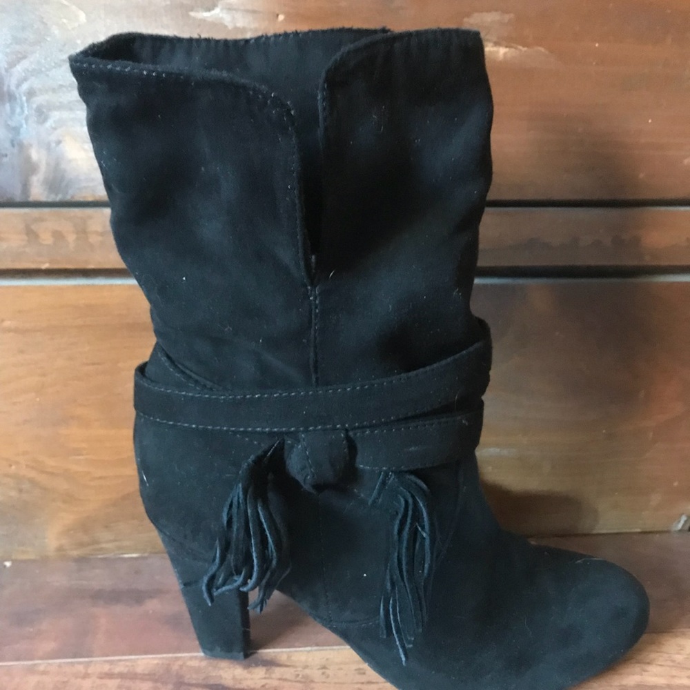 Express Black Booties